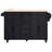 56.5'' Kitchen Island With Drop Leaf, Power Outlet, Embossed Vertical Stripe Rolling Kitchen Cart On Wheels With 4 Doors , 5 Deep Drawers And Adjustable Shelves, For Kitchen, Dining Room-629527321