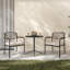 Chaises de patio en métal et rotin-130979830
