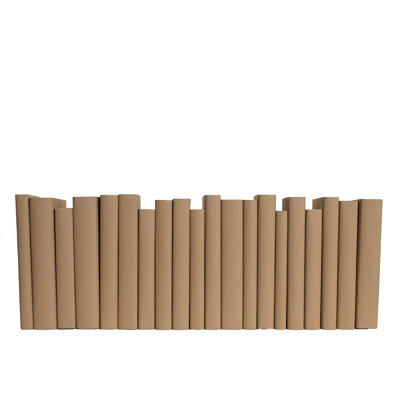 Decorative Books - Havana Paper Wrapped Books - Brown Books By The Foot