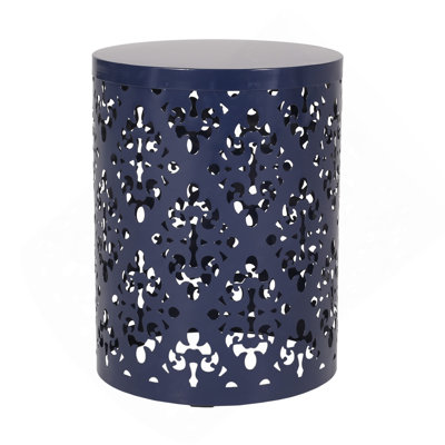 Outdoor Metal End Table Large