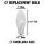 5 watts, ampoule incandescente, base e12/candélabre-933935422