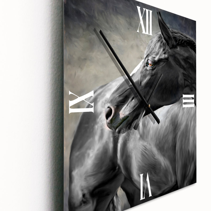 Portrait d'un horloge murale cheval, Petit