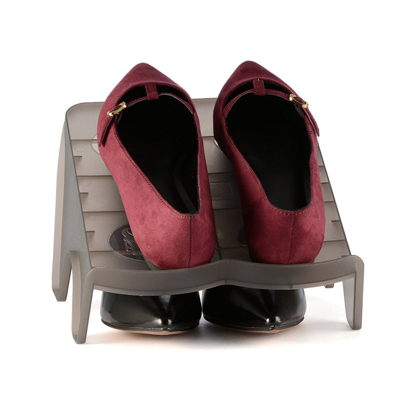 2 Pair Shoe Rack, Frosty Black