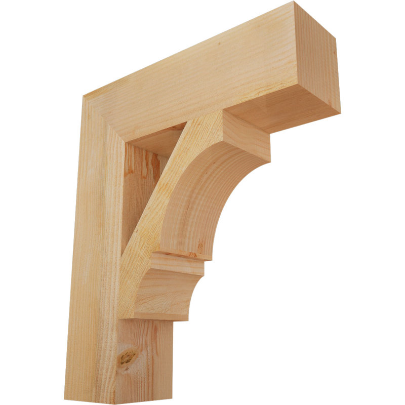 Support de bloc Balboa, L 6 po x P 22 po x H 26 po, Sapin Douglas scié brut