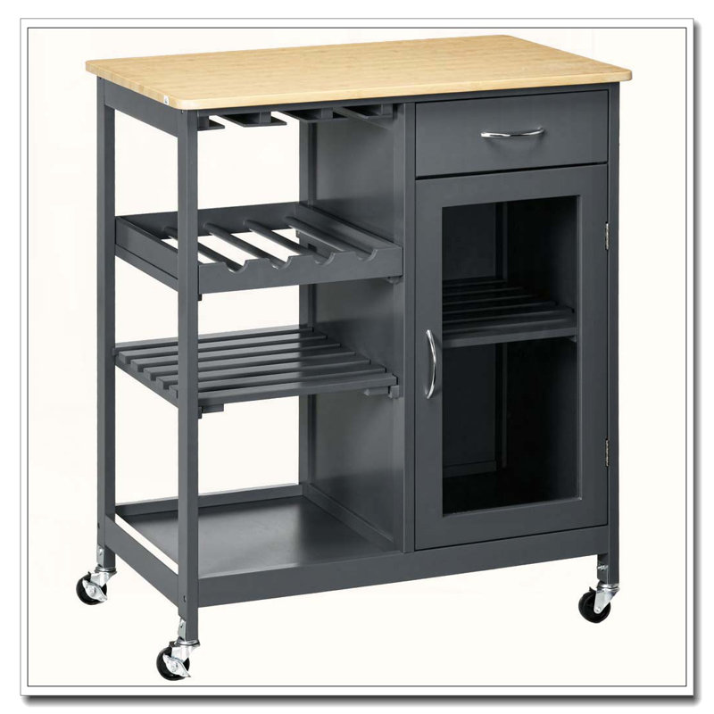 Îlot de cuisine 30 "avec support à vin
