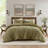 Waffle Weave Washed Comforter Set with Shams