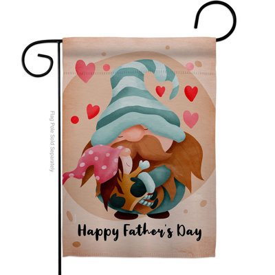 Double Sided 18.5'' H x 13'' W Polyester Father's Day Garden Flag