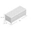 Rangement - en tissu avec pieds en bouleau, 49,85 P x 21,06 l 18,30 H, polyvalent et élégant, 50 P 20,5 W 18,3 H, solution soignée