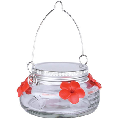 Gildford Glass Hanging Hummingbird Feeder
