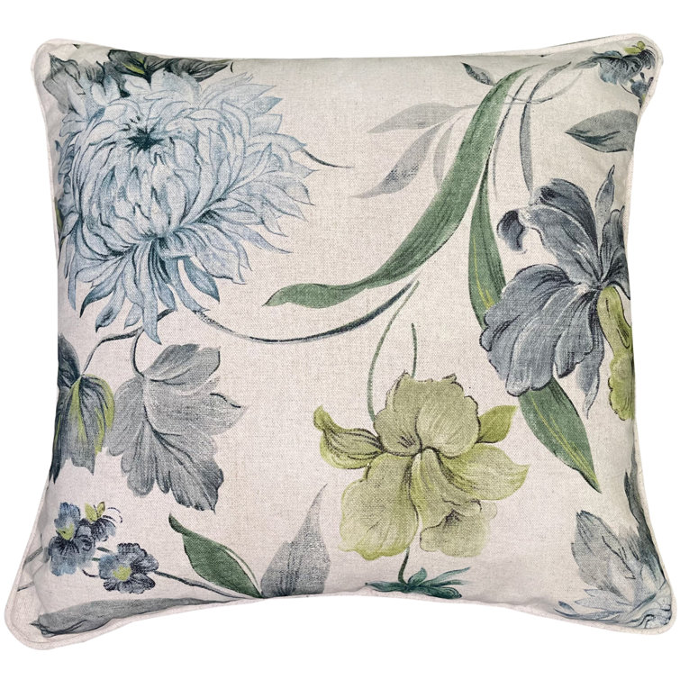 Alquan Abstract SEAFOAM Sqaure Throw Cushion