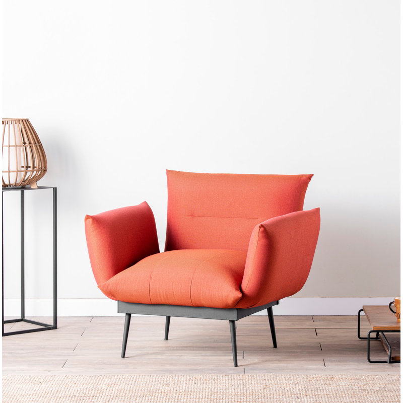 Fauteuil l 35,43 po Althrop, Orange