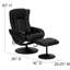 Fauteuil inclinable en cuir LeatherSoft à positions multiples avec fonction de massage, pochette latérale et repose-pieds Casey-Jane-91711869