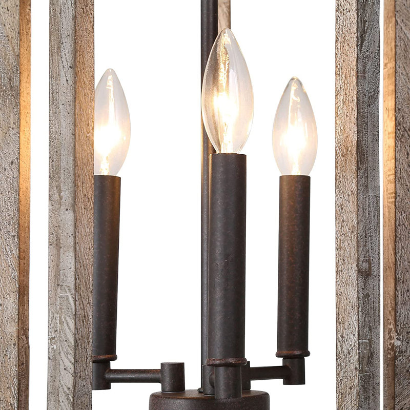 Lustre géométrique unique à 3 lumières Sanor