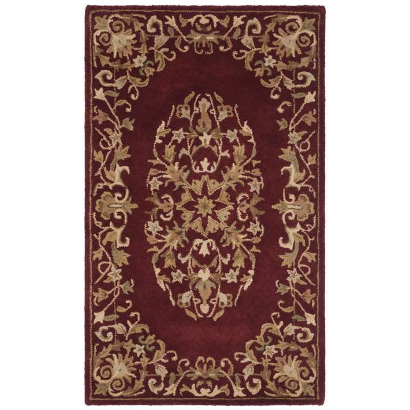 Balthrop Hand Tufted Wool Oriental Rug, Rectangle 9'6" x 13'6"