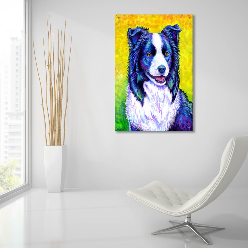 "Border Collie" par Rebecca Wang Art, H 36 po x l 24 po