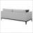 Light Grey Cushion Back Sofa With Pillows