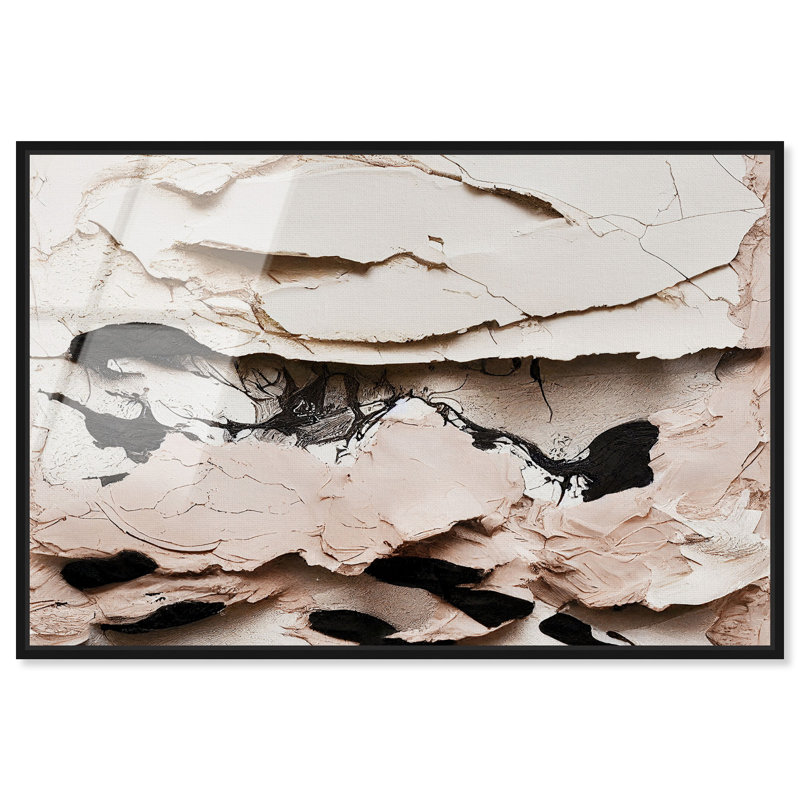Altogether Abstract Framed Acrylic Art by Oliver Gal, 11" H x 16" W, Black