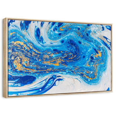Tourbillons fluides azur
