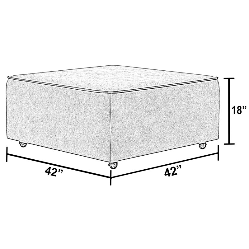Repose-pieds Ayoka, Polyester gris