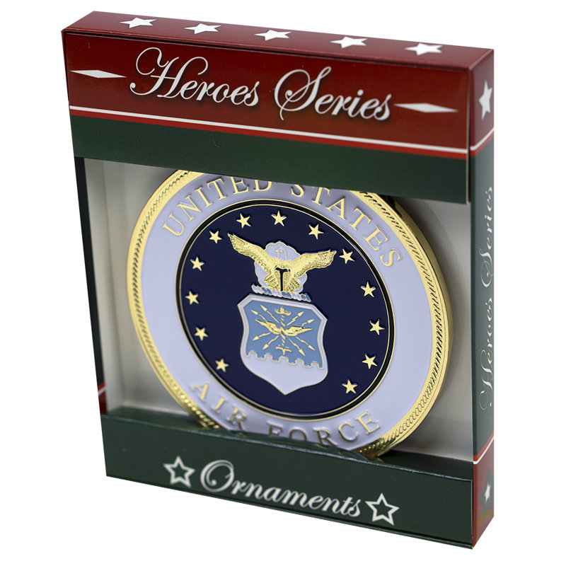 Figurine suspendue ornement de noël air force hero series