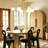 6- Light Glass Bubble Semi Flush Mount