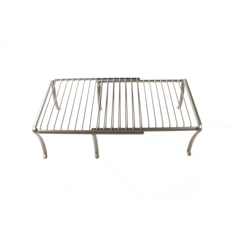 Tablette extensible Winningham, Nickel satiné thermolaqué