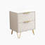 Ensemble de 2 tables de chevet, tables de bout avec 2 tiroirs pour la chambre à coucher et le salon