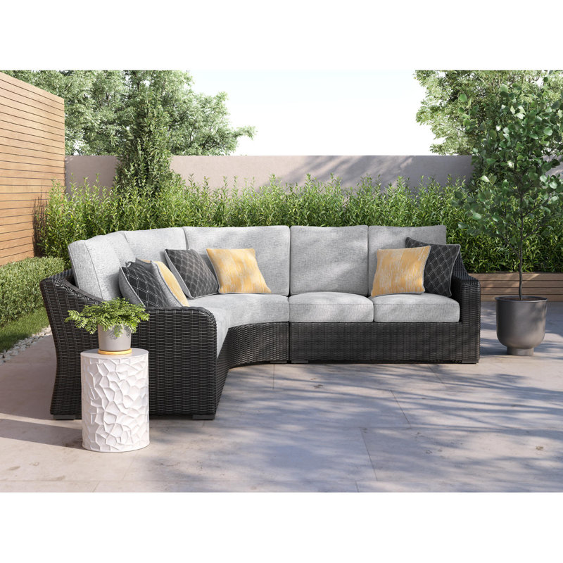 Canapé modulaire d'extérieur 3 pièces Beachcroft