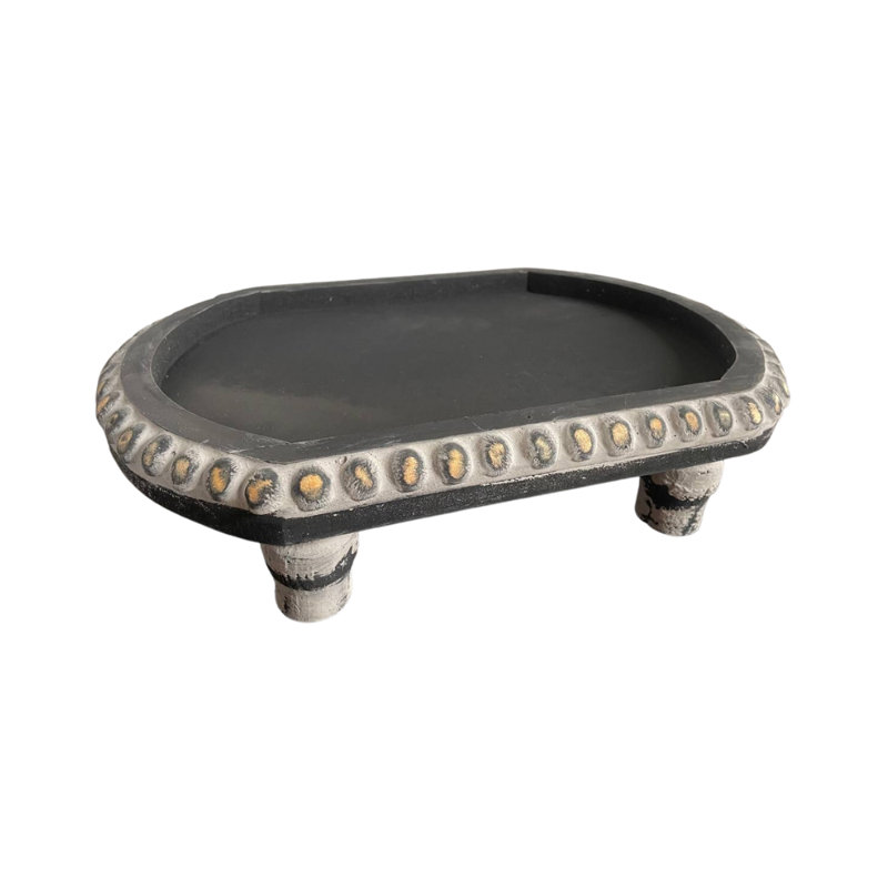 Spada Solid Wood Tray, Black