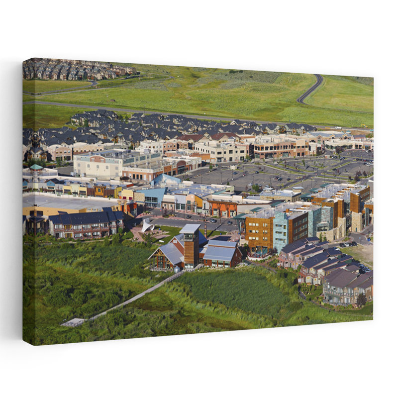 Aerial view of a town Park City Utah USA 1 Piece Wrapped Canvas Wall Art, 60.96 cm H x 91.44 cm W