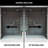 Pirouette 48-54" W x 72" H Pivot Frameless Shower Door with 3/8" Clear Glass