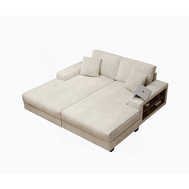 Fauteuil convertible polyvalent avec revêtement moelleux pour la détente