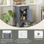 Meuble-lavabo simple autoportant de 18 po de largeur avec comptoir en céramique et tablette réglable-1091421584