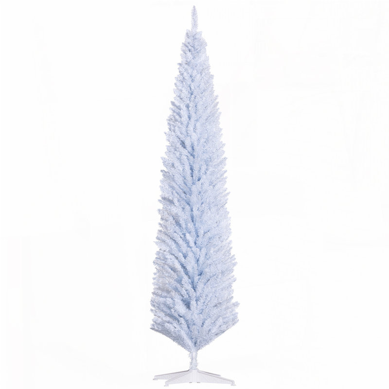 Arbre de Noël artificiel blanc 8 pi, Blanc