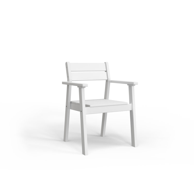 Berlin Gardens Calla Dining Arm Chair, White