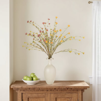 Artificial Wildflower Floral Arrangement With Long Stems For Vase Filler Table Decoration Home Decor