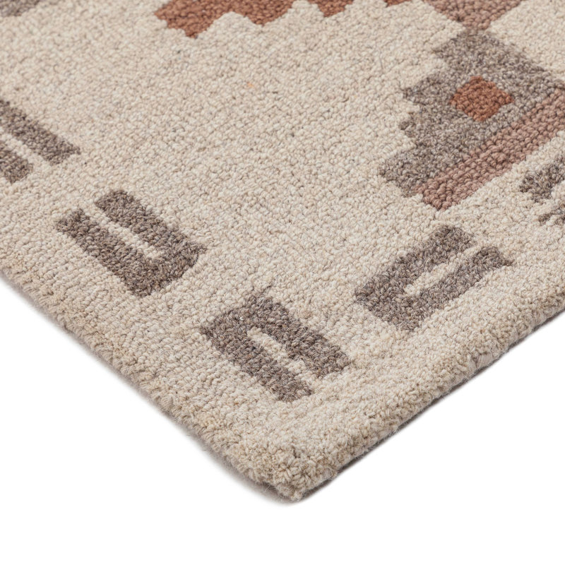 Tapis rectangulaire en laine Elsey, Rectangle 7 pi 9 po x 9 pi 9 po