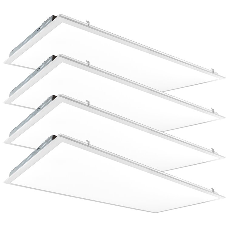 Luxrite 2' 4' Selectable CCT Dimmable LED Flat Panel Light | Wayfair