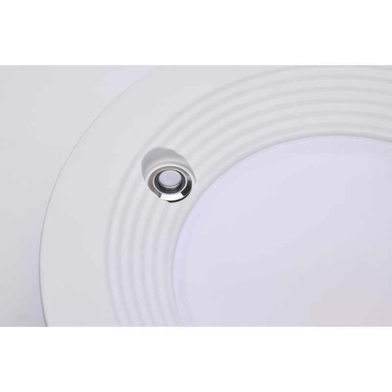 28W Field Selectable LED 8-Inch Commercial Downlight Dual Dimming Integrated Emergency Driver Round 120-347V