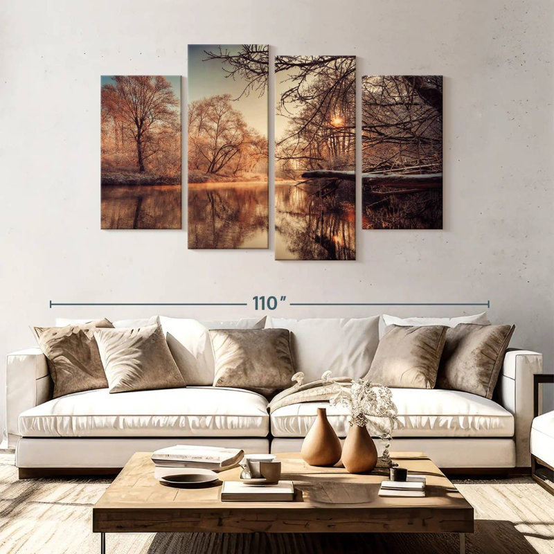 Rivière Alvord en hiver, H 54 po x l 84 po