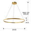Callendale 1 - Light Waggon Wheel LED Chandelier