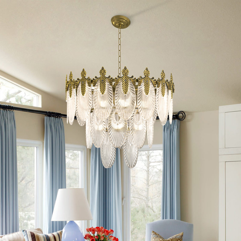 Lustre moderne à gradins à 8 lumières 23,5 po Encarna