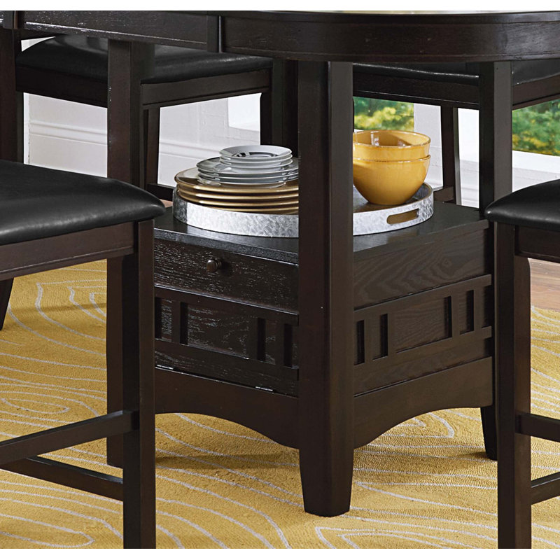 Counter Height 1Pc Dining Table W Extension Leaf(Only Table)