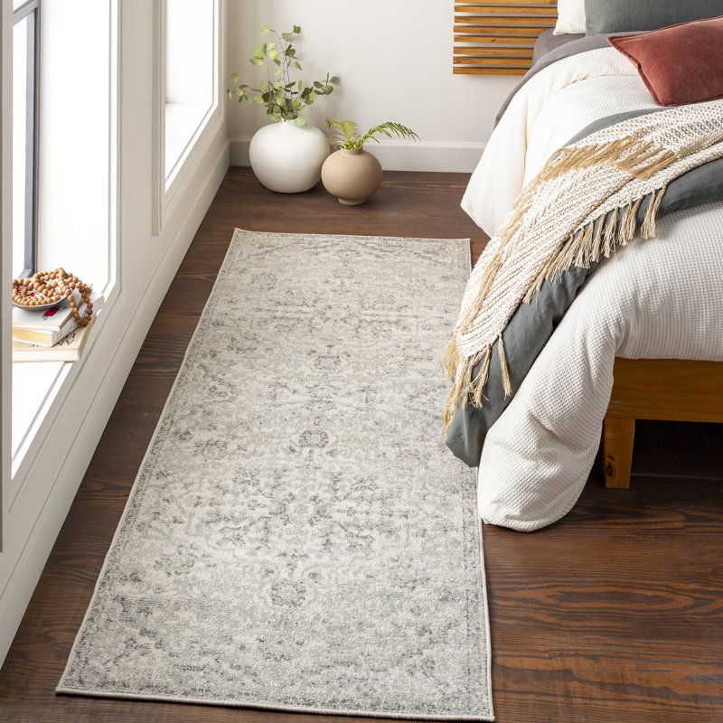 Machine Woven Beige/Black/Grey Indoor Rug, Runner 80 x 220 cm