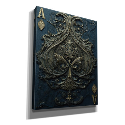  'Royal Ace Of Spade' by Ann Klee Canvas Wall Art, 26" x 34"