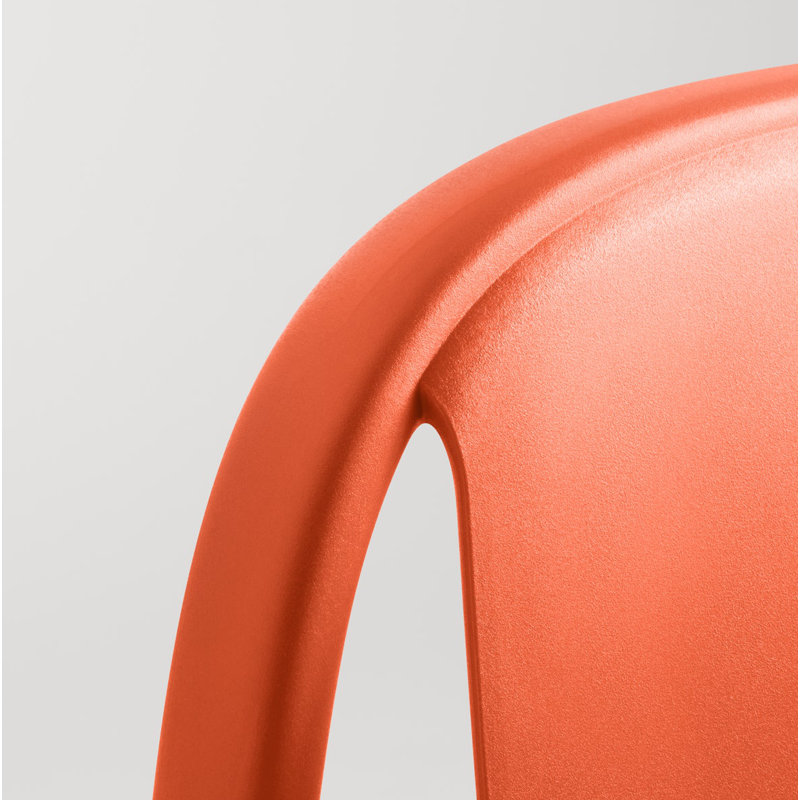 Decade 18'' H Stacking Side Chair, Orange