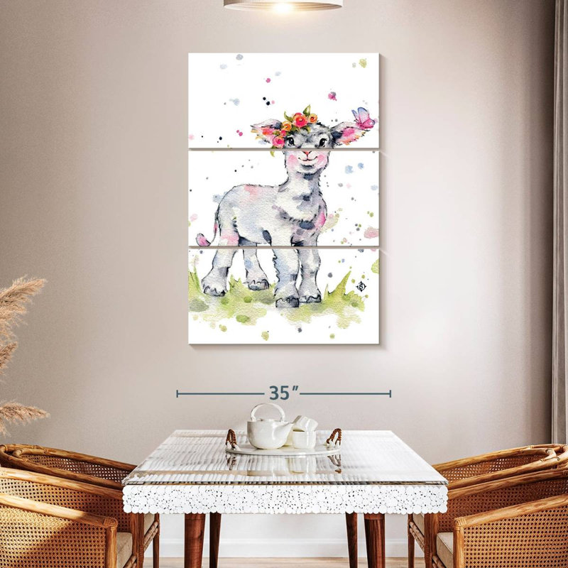 Brampt Sweet Lamb, 50" H x 32" W