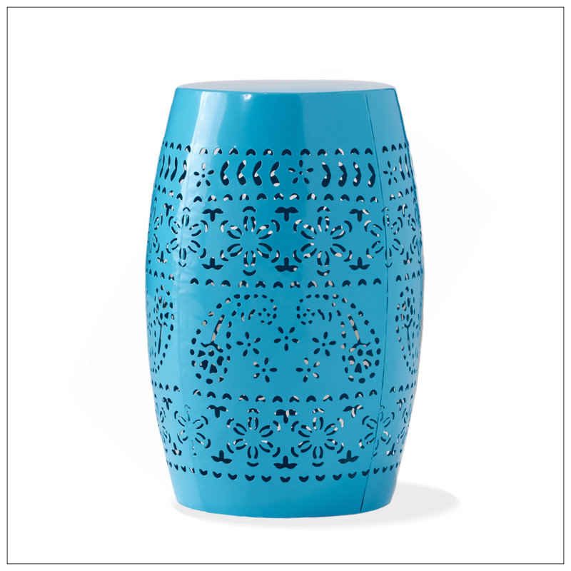 RUBY 12" SIDE TABLE - BLUE, Blue