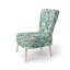 Chaise d'appoint rembourrée Bohemian Dream Emerald Dahlia