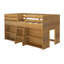 Lit mezzanine simple en bois massif Decimus-818225339